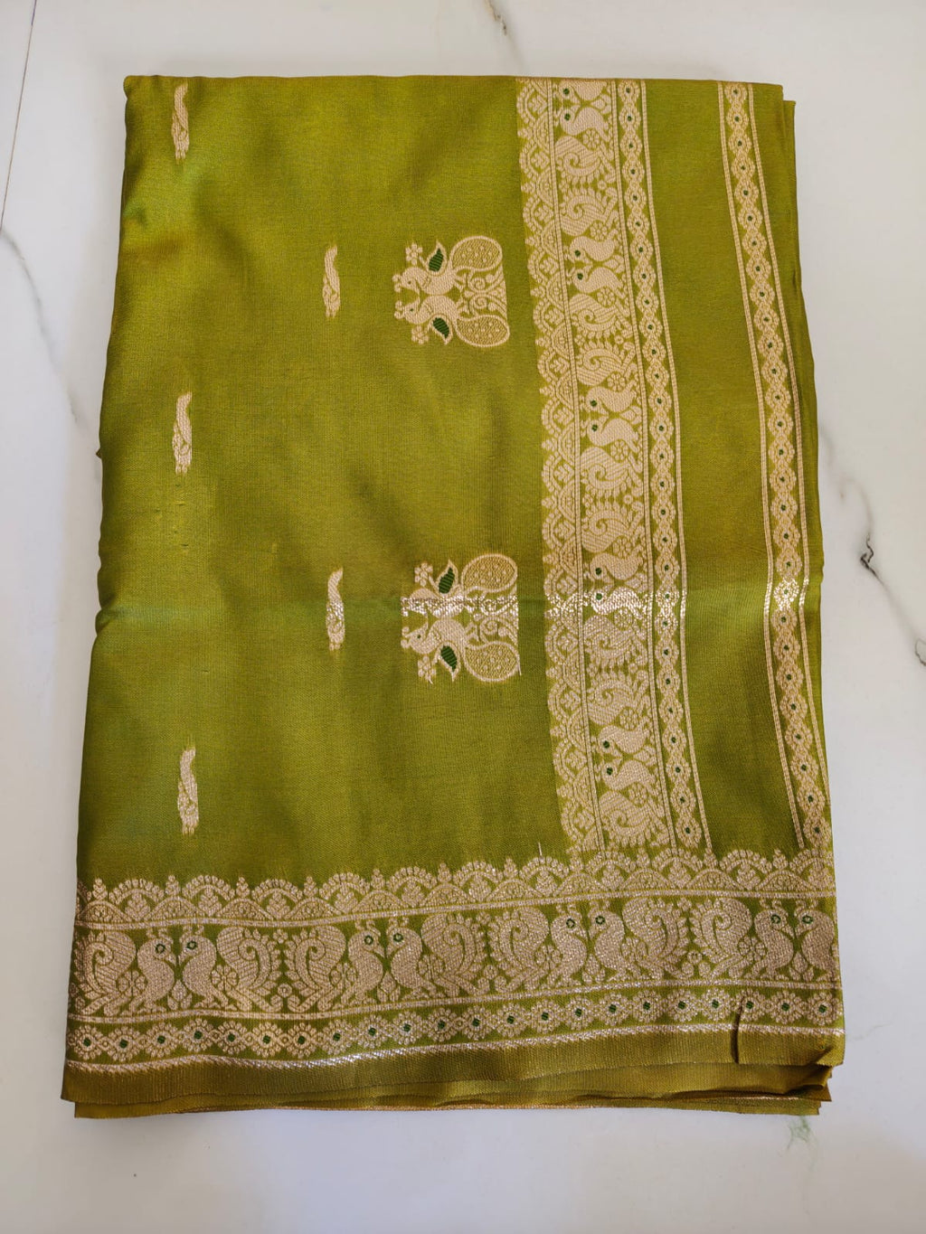 Royal Teal Peshwai Silk Saree