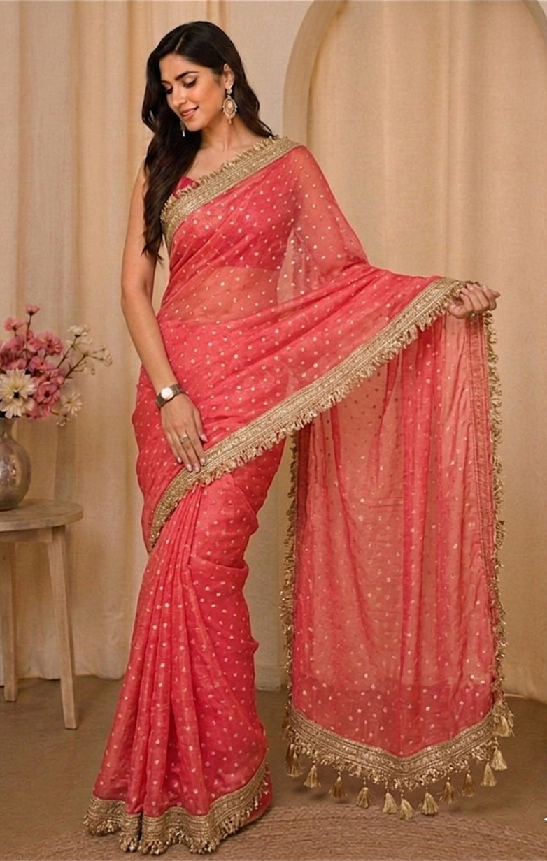 Zariya Banarasi Tissue Silk Saree