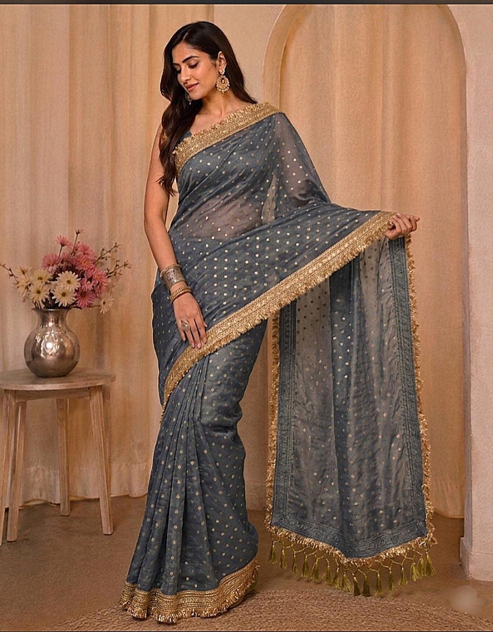 Zariya Banarasi Tissue Silk Saree