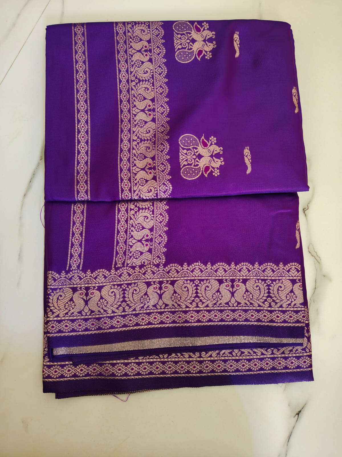 Royal Teal Peshwai Silk Saree