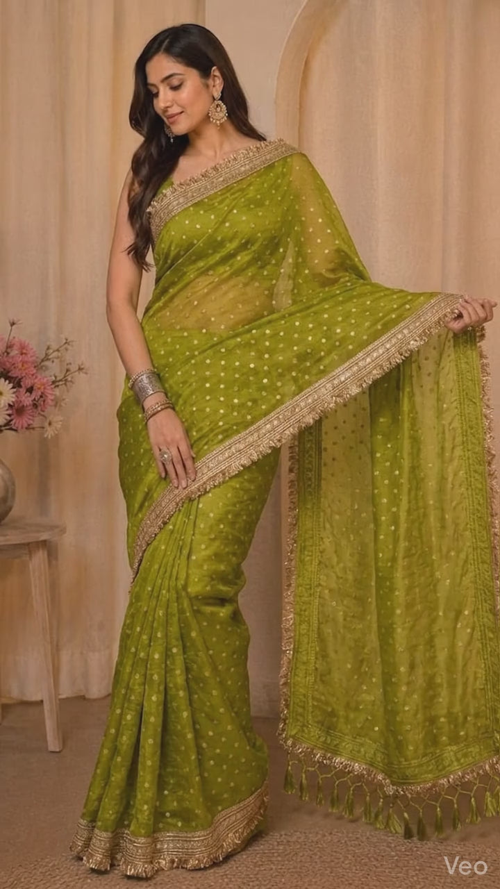 Zariya Banarasi Tissue Silk Saree